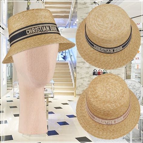 christian dior hat straw|christian dior hat bucket.